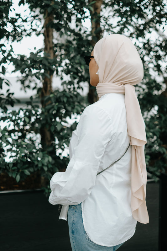 Nude [Korean Chiffon Shawl]