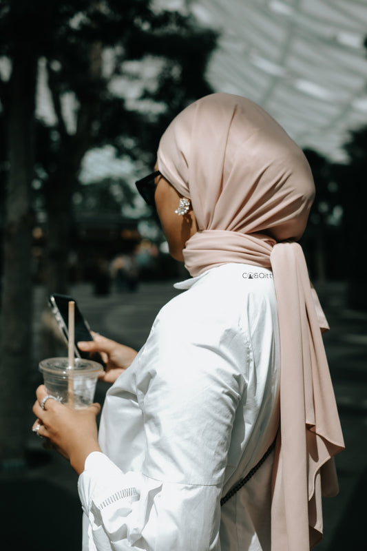 Baby Pink [Korean Chiffon Shawl]