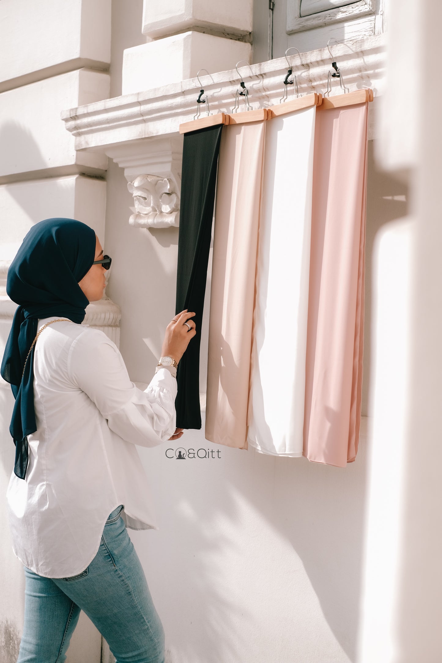 White [ Korean Chiffon Shawl ]