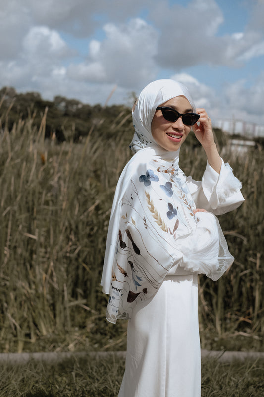 Shikin [Satin Silk Shawl Series]