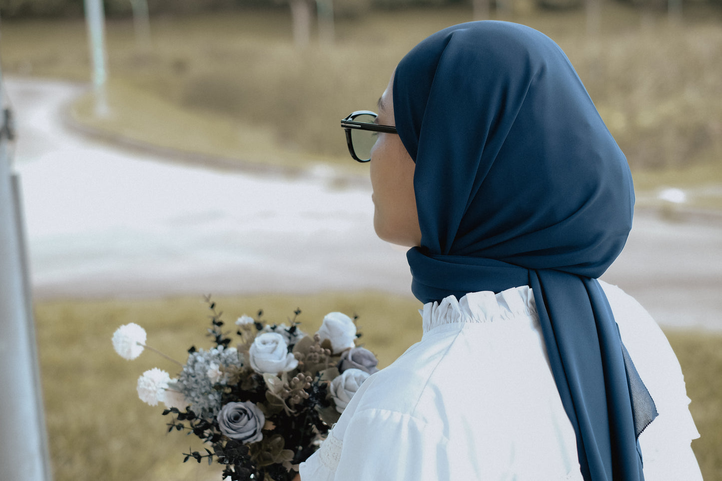 Midnight Blue [Diamond Chiffon Shawl]